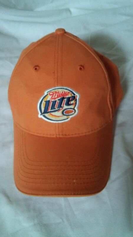 Burnt Orange Miller Lite Beer Baseball Cap/Hat Product Tag 2