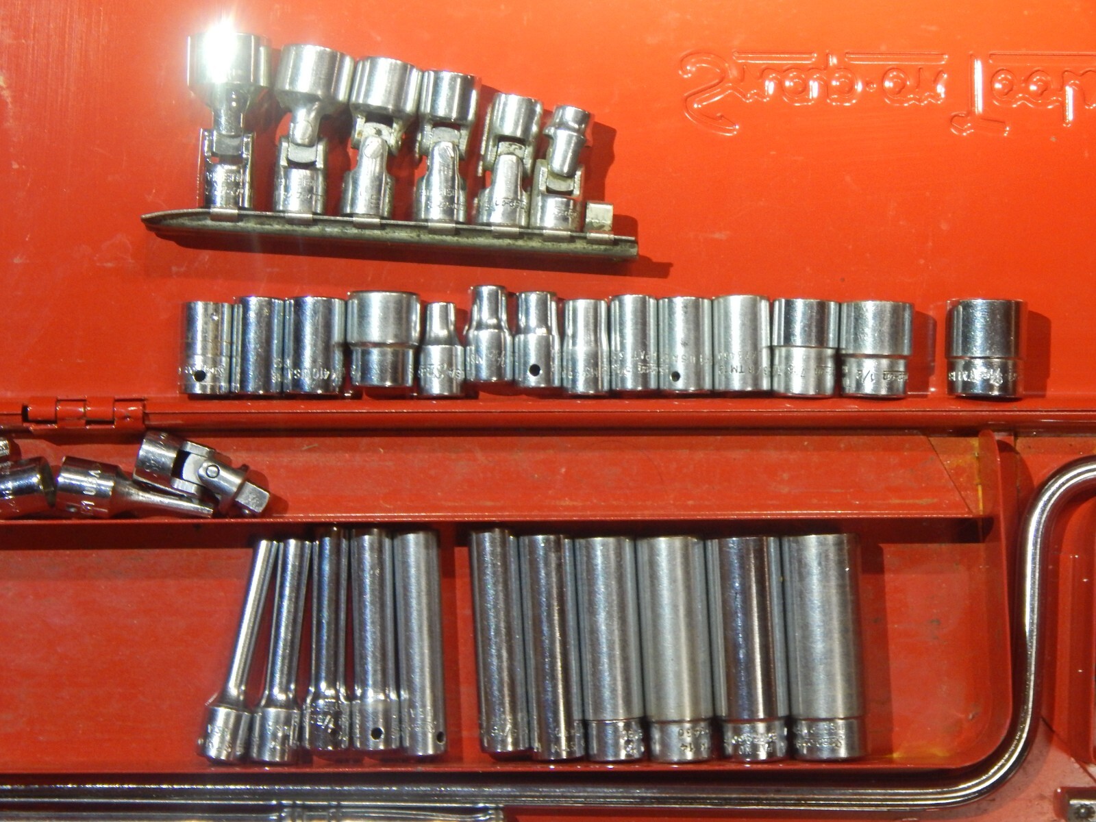 Snap On Ratche Snap On Tools 61Pc SAE 1/4 Drive General Service Set Socket Ratchet ...