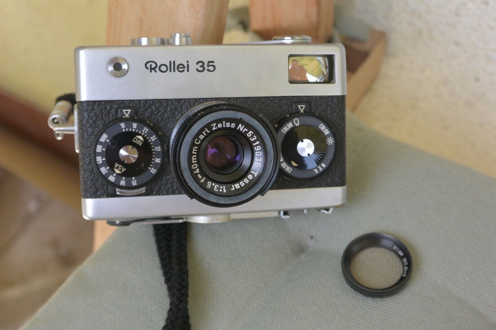 Vintage Rollei 35 Film Camera w/ Tessar 40mm F/3.5 Lens Made in Germany