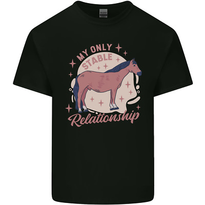 Pferd My Only Stable Relationship Reitsport Kinder T-Shirt Kinder