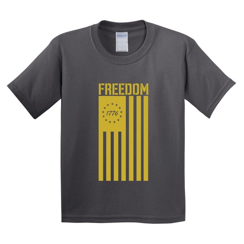1776 Freedom Kids T-Shirt USA America Flag Patriotic Liberty Independence New - Picture 25 of 44
