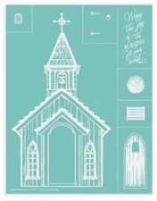 NEW “Country Church” Chalk Couture Chalk Transfer Size B RETIRED