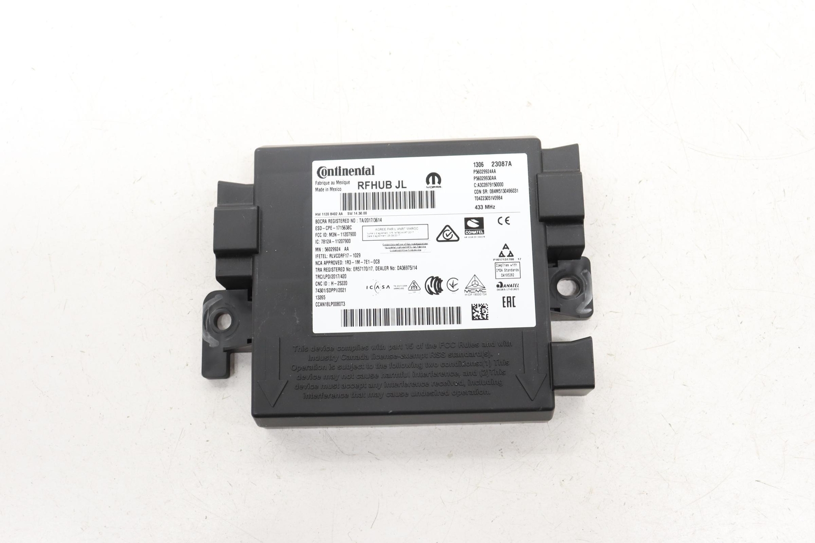 KEYLESS HUB RECEIVER CONTROL MODULE OEM 56029924AA JEEP WRANGLER 