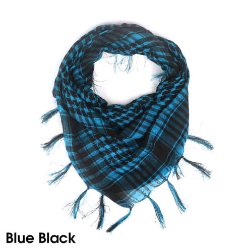 Keffiyeh Head Scarf - 100% Cotton Palestinian Desert Army Wrap Scarf Shemagh - Picture 22 of 25