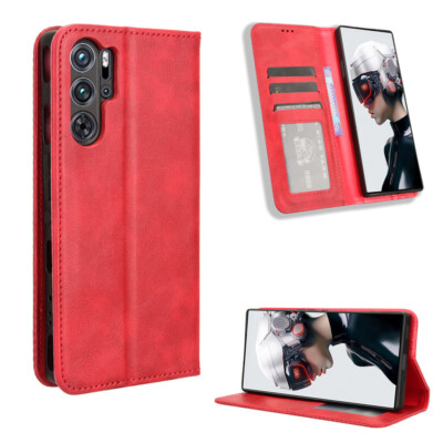 For ZTE Nubia Red Magic 11 10S 10 Air 9 8 7 6 Pro Leather Wallet Flip Case Cover