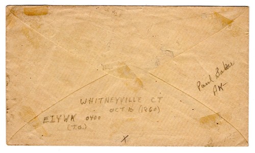 Whitneyville CT (New Haven 1857-1902) Doppelkreis mit BEZAHLT nach Oxford CT - Bild 3 von 3
