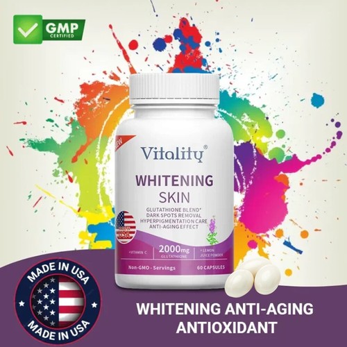 Glutathion 2000 mg Anti-âge Antioxydant puissant Élimination des taches brunes - Imagen 2 de 7