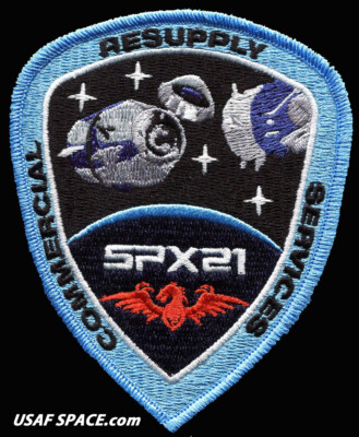 Authentic SPX-18 - SPACEX CRS-18 NASA COMMERCIAL ISS RESUPPLY A-B Emblem PATCH