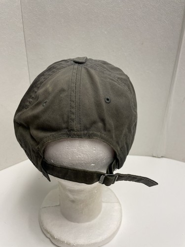 VINTAGE NIKE StrapBack Hat Cap SWOOSH LOGO KHAKI CANVAS BASEBALL OSFA - Picture 4 of 5