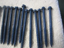 44 lot,3-1/4" Hex Head Concrete Anchor Screws,tapcon,3/16" shoulder bolts