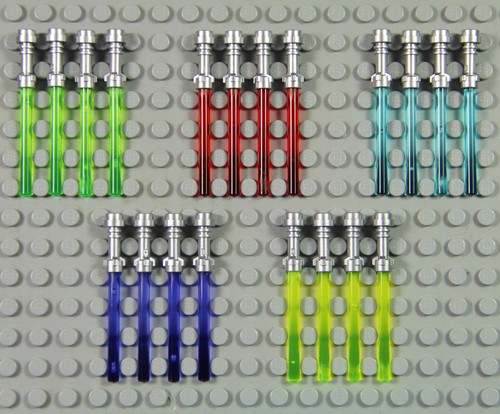 LEGO Star Wars - Lightsabers w/ Metallic Hilt - PICK YOUR COLORS Weapon Army Lot - Picture 3 of 31