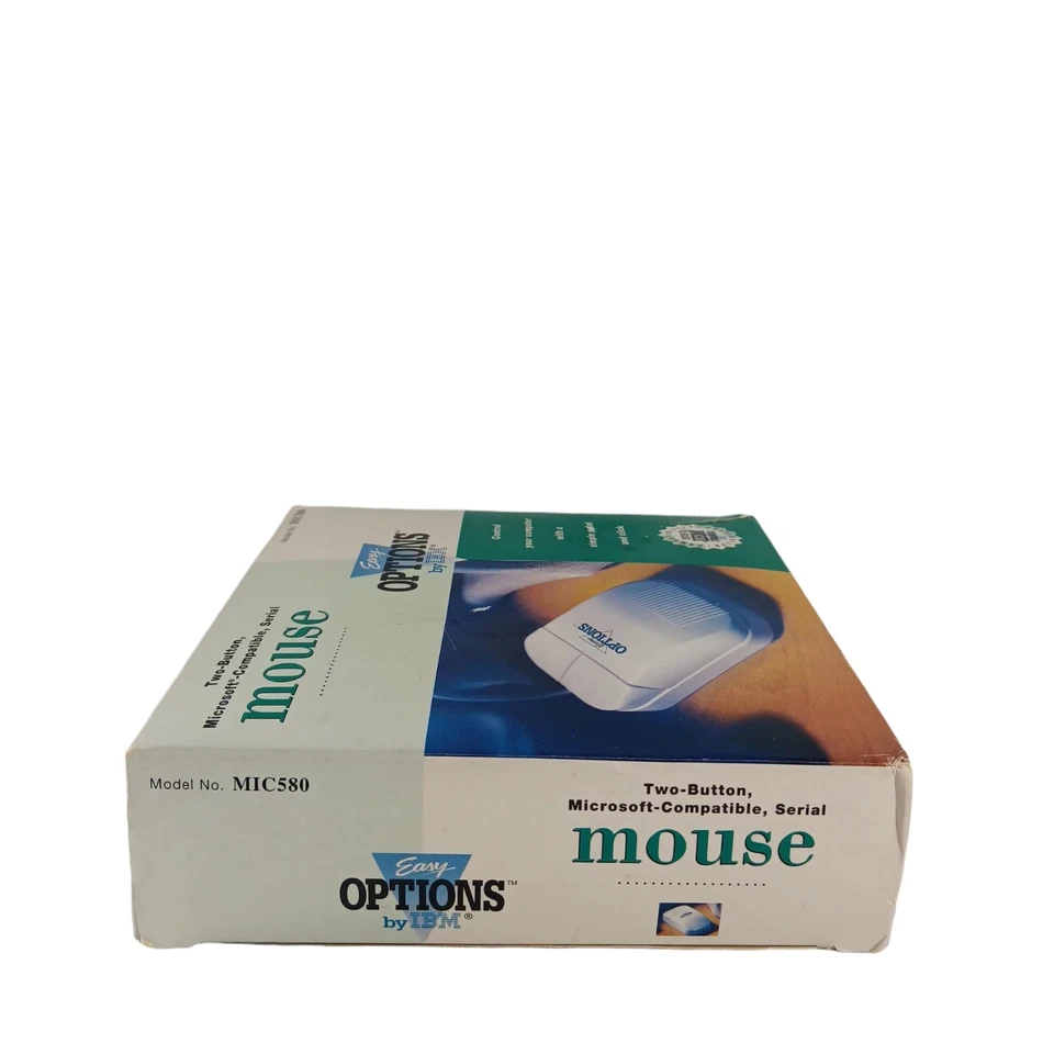 Easy Options By IBM 2-Button Serial Mouse # MIC580 PC Microsoft Compatible  - Image 4 of 4