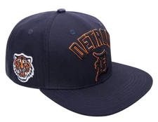 DETROIT TIGERS STACKED LOGO SNAPBACK HAT Pro Standard