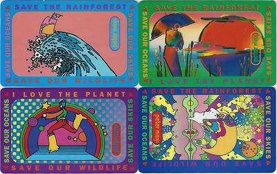 TK 45 Telefonkarte/Phonecard General Electric Umwelthilfe Kunst Peter Max 