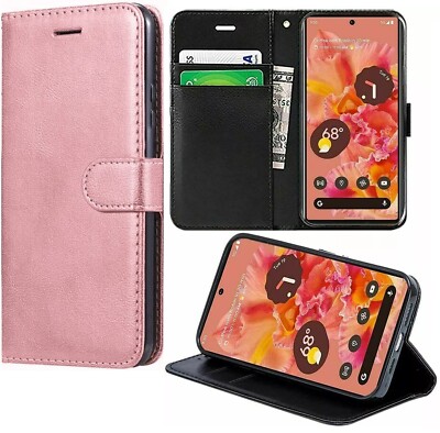 Hülle für Google Pixel 8a Leder Flip Case Gel Bumper Wallet Book Handy Cover 8A