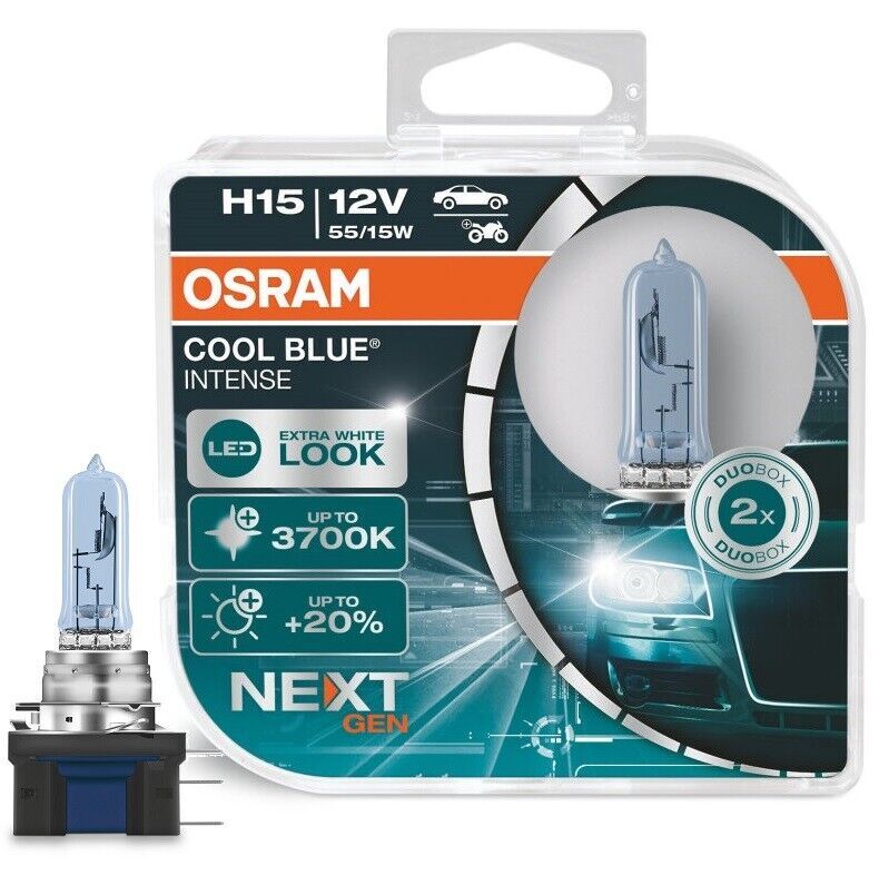 Original Osram Cool Blue Intense Lampen H1 H3 H4 H7 H8 H11 H15 HB3 HB4 W5W Satz