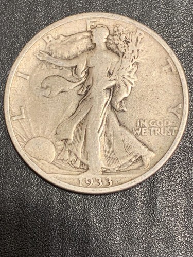 1933-S San Francisco Mint Silver Liberty Walking Half Dollar lot # 1949 - Picture 3 of 6