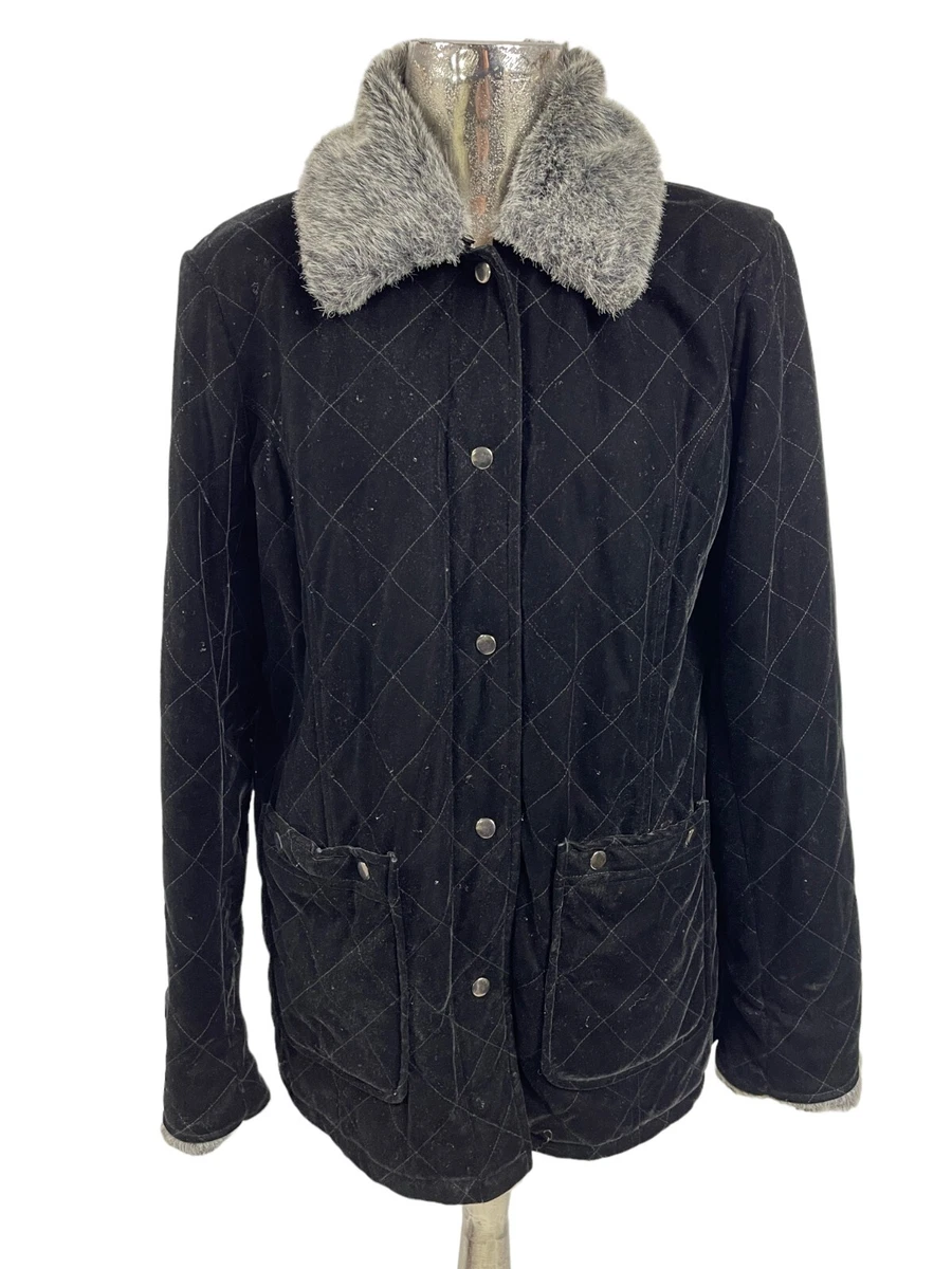 THE GREAT COAT COMPANY Black Jacket Coat Size M 12 14 Womens EU40