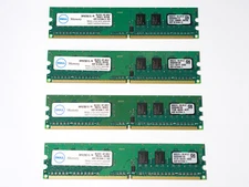 4GB (4x1GB) Dell PC2-6400 DIMM 800 MHz DDR2 SDRAM Desktop Memory (SNPXG700C/1G)