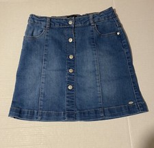 Tommy Hilfiger size 14 kids girls button front stretch denim skirt