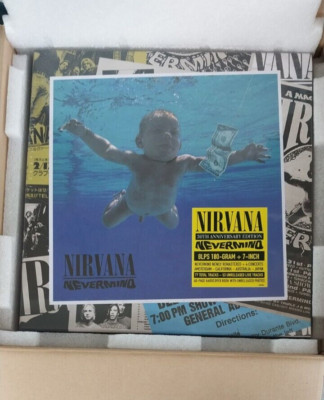 Nirvana Nevermind 30th Anniversary Super Deluxe 8 LP 7'' Single Vinyl Box Set Boo