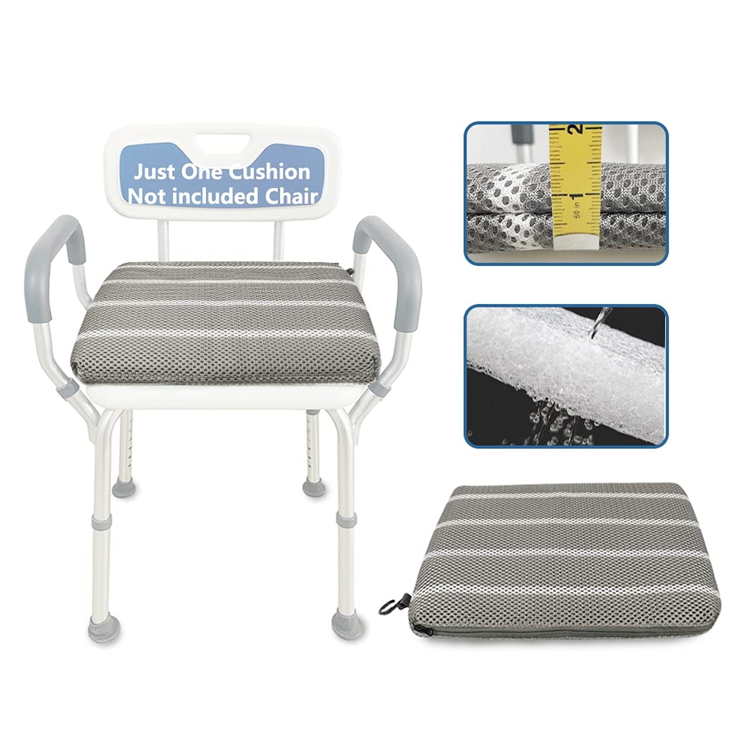 Shower Seat Cushion Bath Bench Shower Chairs for Seniors Elderly