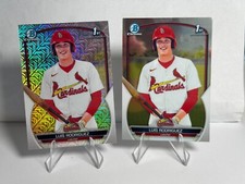 LUIS RODRIGUEZ 2023 Bowman Chrome 1st Mojo Refractor + Base - CARDINALS