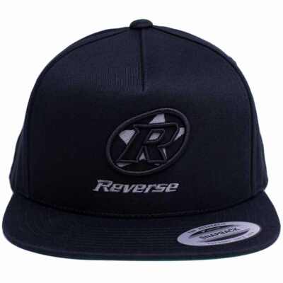 Reverse Logo Snapback Cap / Mütze schwarz/grau