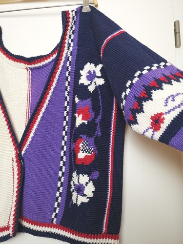 Strickjacke, Handgestrickt, Cardigan, Open, Baumwolle, Neu - Bild 2 von 10