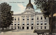 J45/ Ironton Ohio Postcard c1910 Lawrence County Court House 164