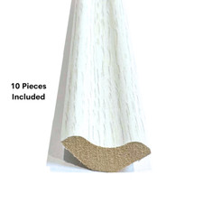 White Oak Scotia Beading Flooring Edging Strip 10 Pieces 2.4m Length Neat Finish