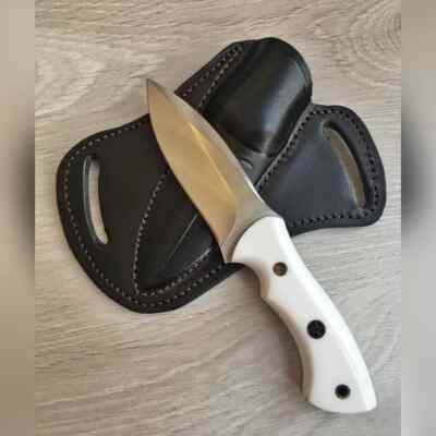 HANDMADE D2 STEEL SKINNER KNIFE WITH CAMEL BONE HANDLE GIFT FOR BOY FRIEND
