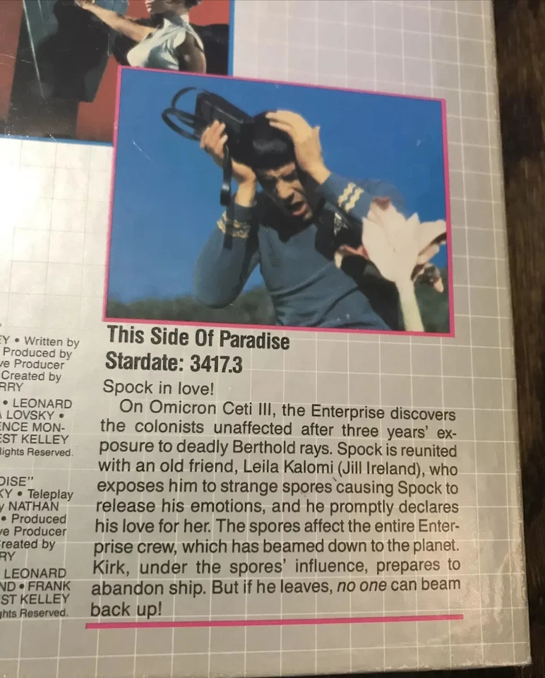 1967 star trek the collectors edition vhs tested Amok time side of paradise - Image 4 of 4