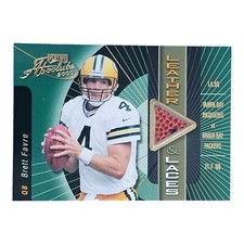 2000 Playoff Absolute Leather & Laces Game Used Ball Brett Favre SP #'d /350