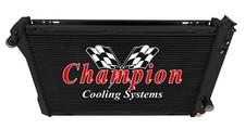 Ar Champion 3 Row Black Finish Radiator For 1982 - 1992 Chevrolet Camaro Ar Champion 3 Row Black Finish Radiator For 1982 - 1992 Chevrolet Camaro