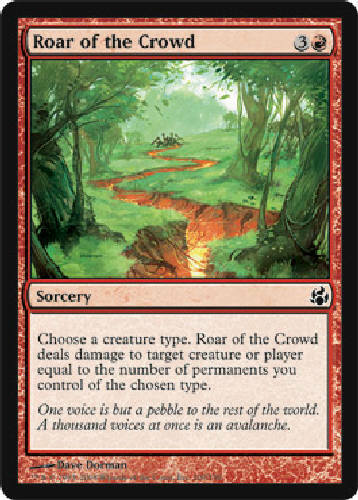 ROAR OF THE CROWD X4 4 4X Morningtide MTG Magic the Gathering Cards DJMagic - Picture 1 of 1