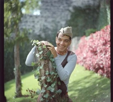 Cantinflas Iconic Mexican Comic 1950's Photo Shoot Original 2 1/4 Transparency