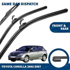 Front/Rear Windscreen 22" 18" 14" Aero Wiper Blades for Toyota Corolla 02-07