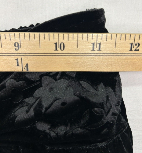 Matilda Jane Pants Girls 12 Black Marnie Jacquard Velour Wide Leg Pull On Floral - Picture 7 of 12