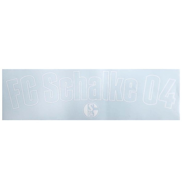 Fc Schalke 04 Heckscheibenaufkleber S04 Logo Schriftzug Schalke Fanartikel Shop-image