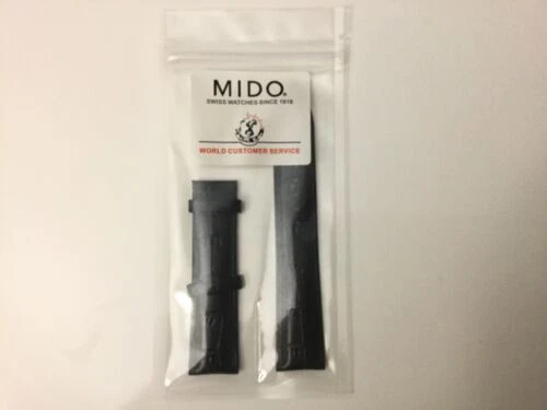 Ремешки для наручных часов Mido черная кожа