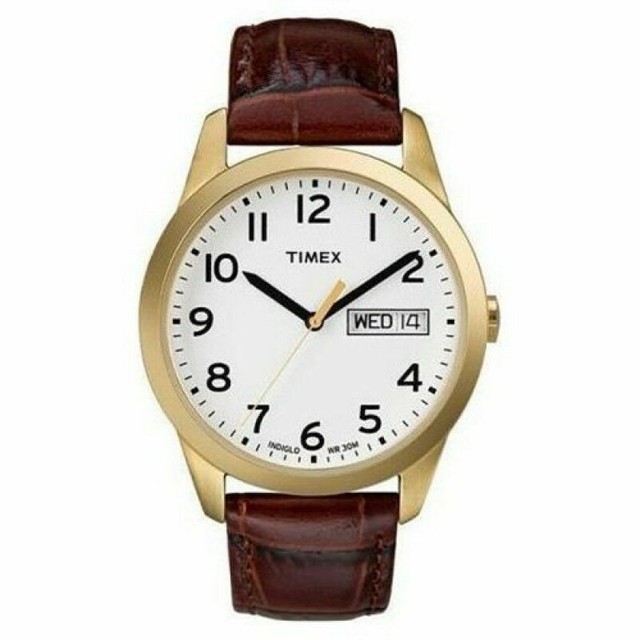 timex easy reader gold