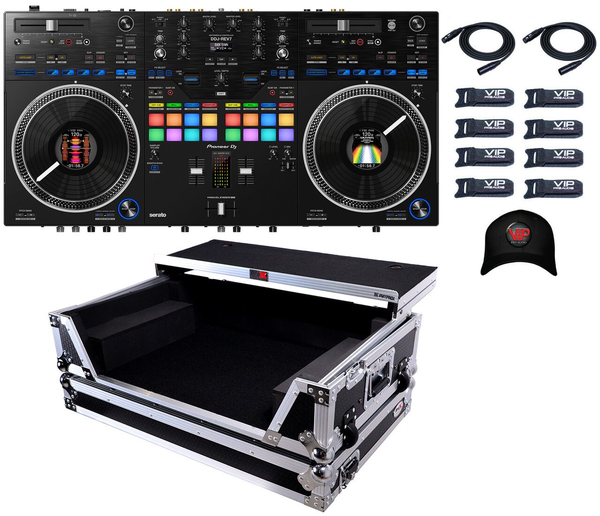 Pioneer DDJ-REV7 Serato DJ Pro Scratch-Style Controller + XS
