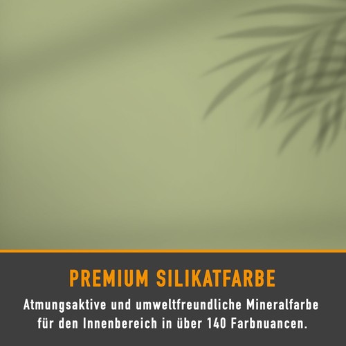 SEEBAUER Pittura al silicato fai da te verde per interni - Pittura minerale traspirante per allergici - Foto 4 di 74