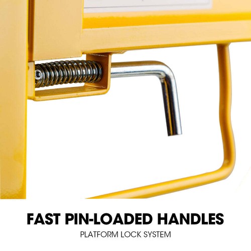 NNEMB Adjustable Mobile Scaffolding-450kg Capacity-with Trapdoor Hatch - Picture 9 of 10