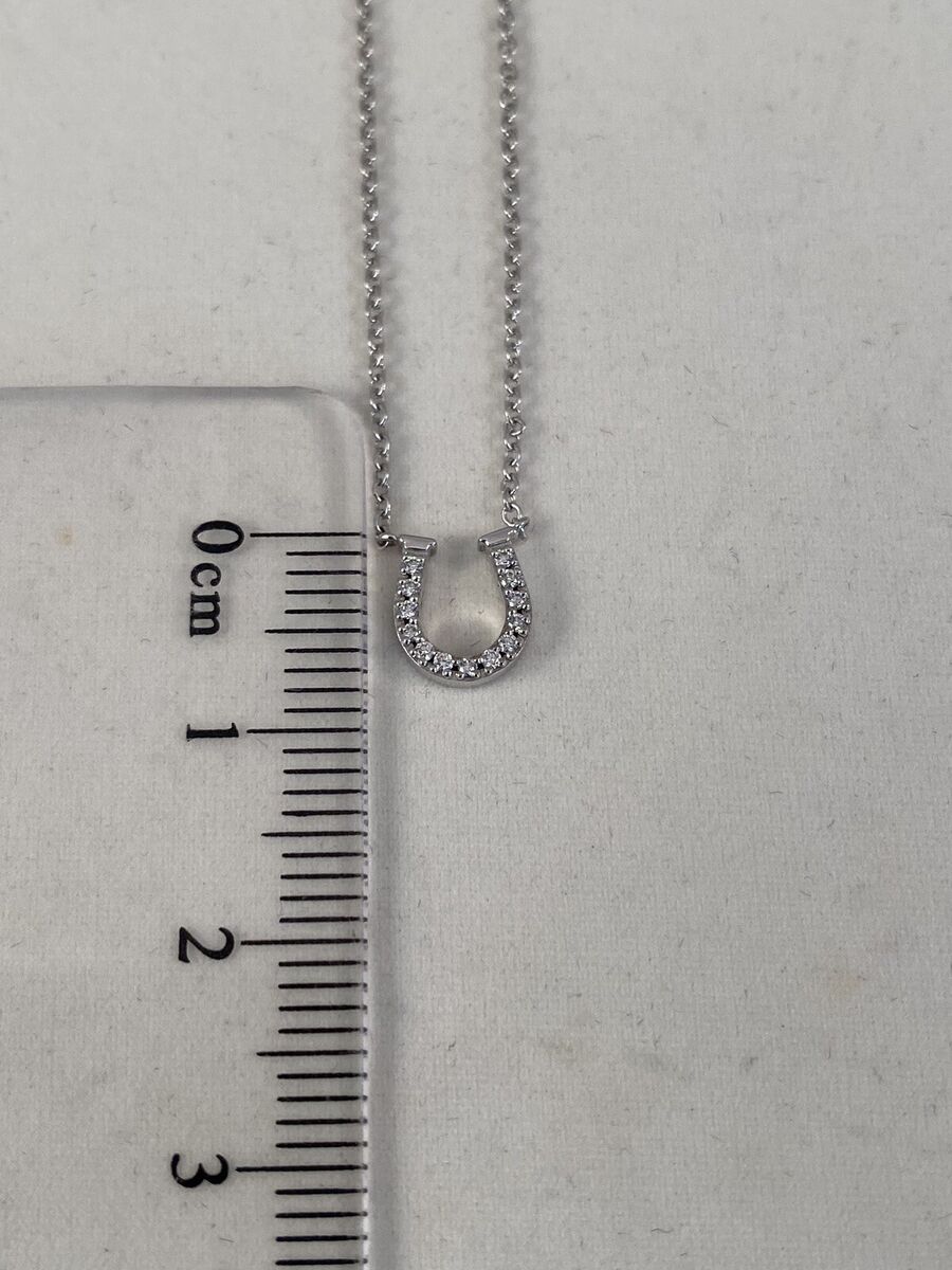 Tiffany & Co 18K White Gold & Diamonds Small Horseshoe Tiffany & Co 18K White Gold & Diamonds Small Horseshoe
