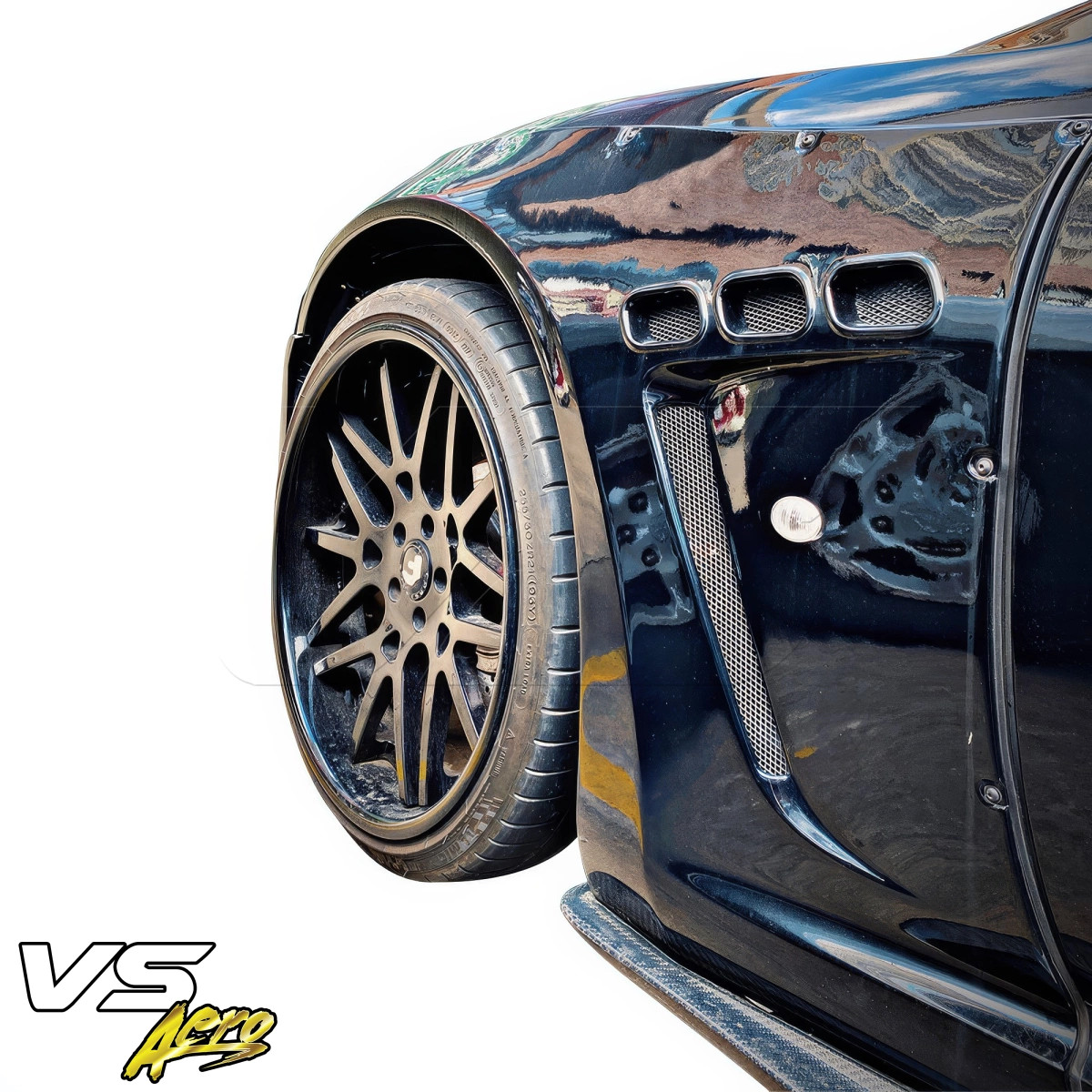 VSaero FRP LBPE Wide Body Fender Flares (front) 40mm for GranTurismo Maserati 0