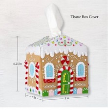 Gingerbread Cottage Tissue Box Cover 89781E Bucilla Craft Kit DIY EASY SPECIAL