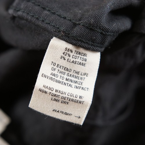 Mono para mujer Alex Mill Expedition recortado Tencel mezcla de algodón sarga negra S - Imagen 13 de 16