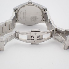 Hamilton Jazzmaster Lady Quartz Watch 33mm Stainless Steel White Dial Used 6